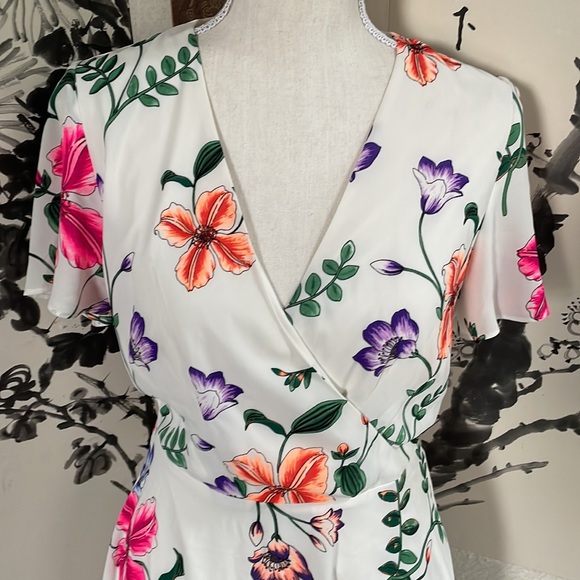 Express Flutter sleeve Dress - Picture 2 of 5